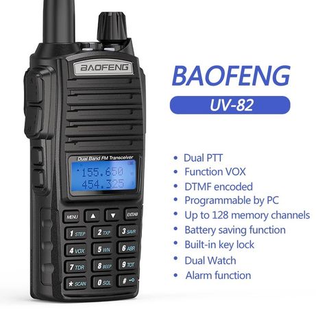 Statie walkie-talkie Baofeng UV-82 PLUS 8w, 2800mAh