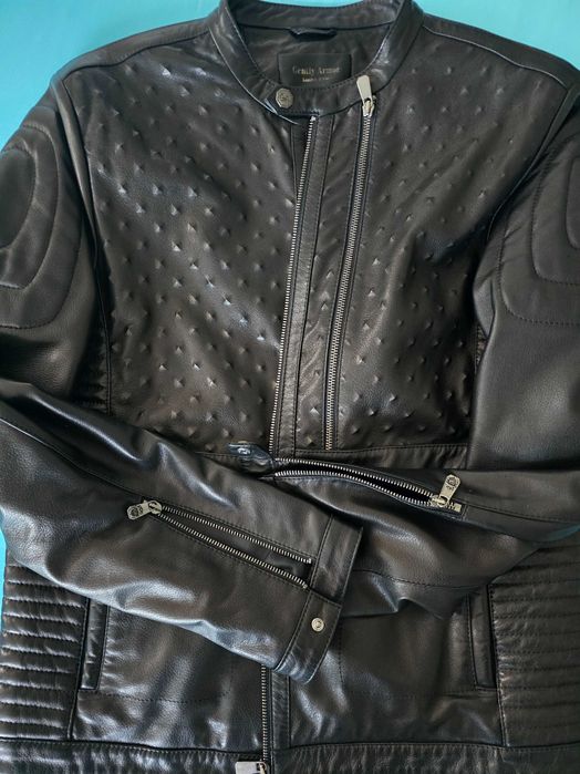 Кожено яке мъжко ххл вталено