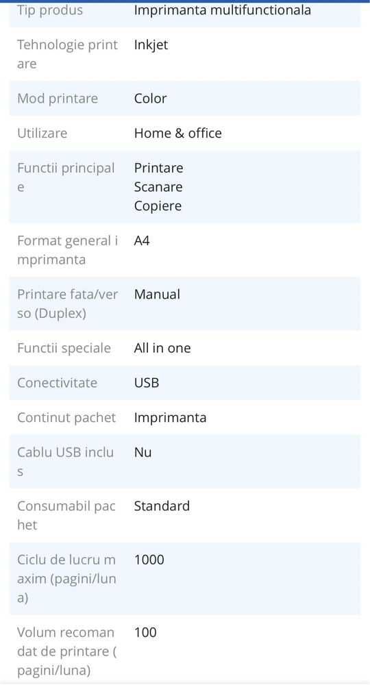 Imprimanta cu scanner HP 2320