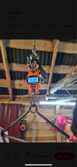 Кранова везна / кантар с кука и дистанционно!