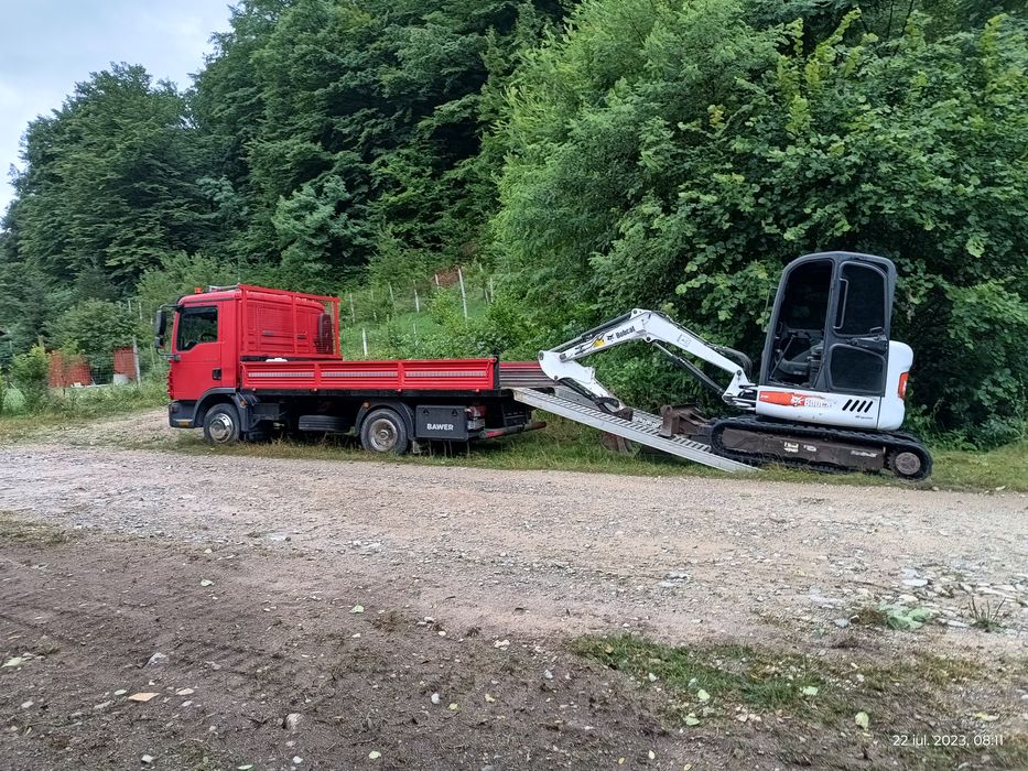 Prestez servicii cu Mini excavator 3,6 to și autobasculanta 7,5 to