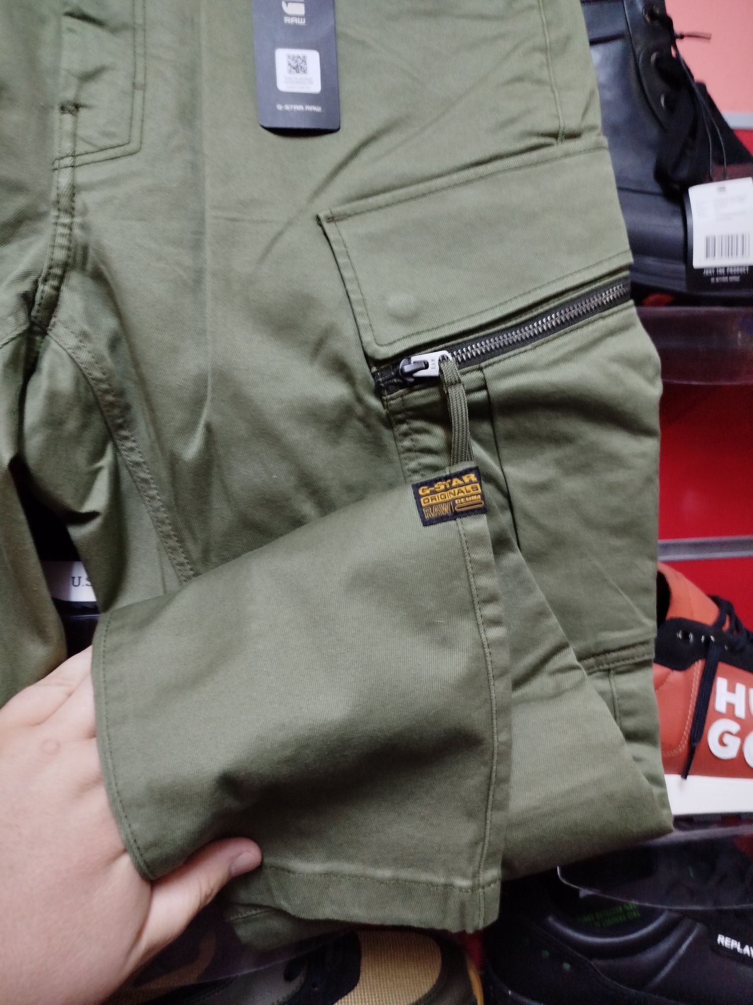 Оригинален карго панталон G-Star Raw Zip 3D W33 W34 нов мъжки