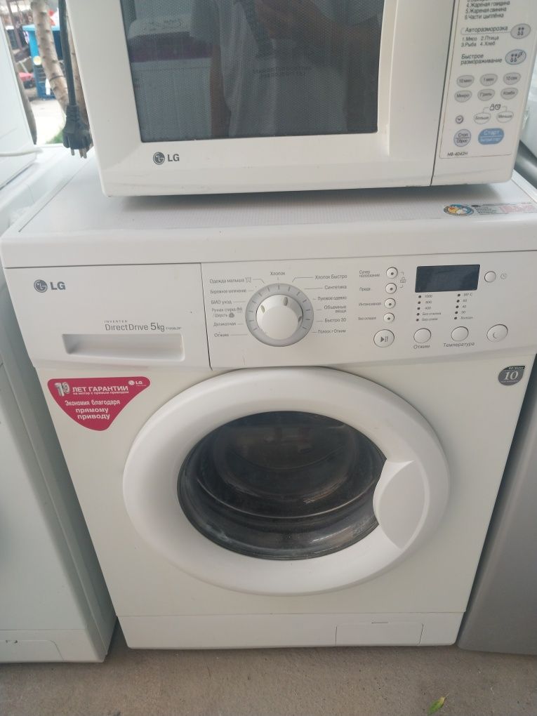 LG 5kg invertor smart system 10 год Гарантия.