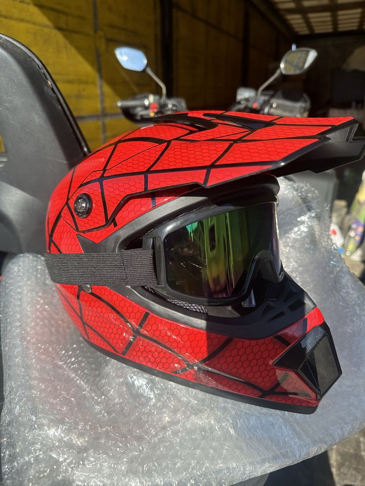 Casca full face Spider-man/atv/motocross