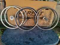 Set roti bicicleta cursiera, single speed/fixie, 28 inchi, jante duble