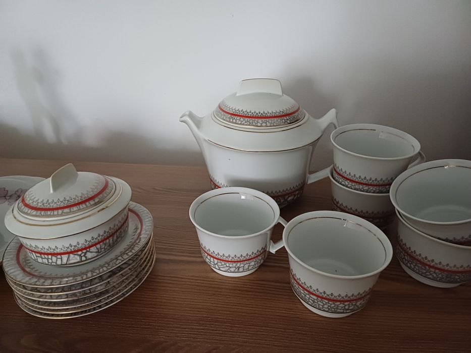 Set de ceai din portelan romanesc
