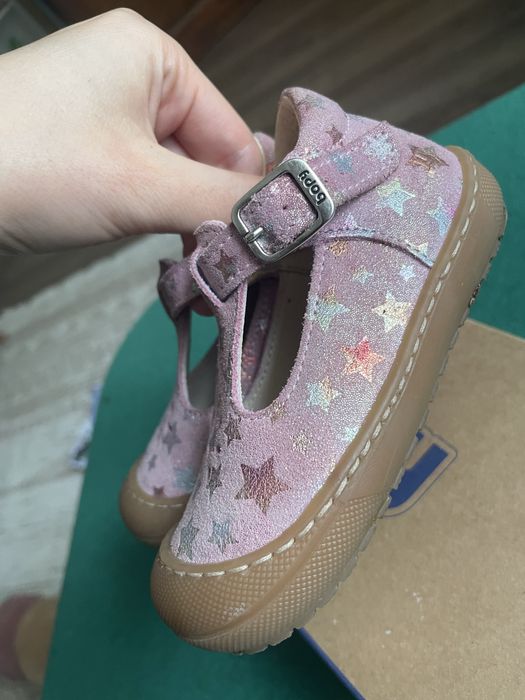 Pantofi barefoot din piele Bopi 21, 14 cm