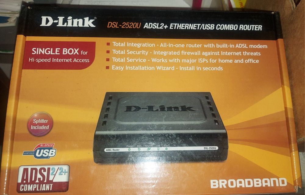 Продам модем D-LINK DSL-2520U ADSL2+