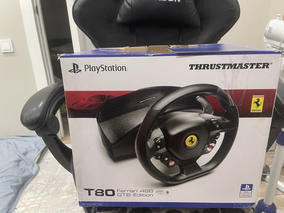 Руль Thrustmaster T80 — как новый, 3 месяца, с коробкой