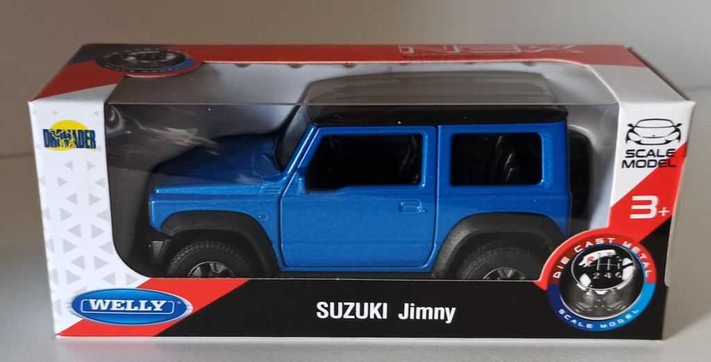 Macheta Suzuki Jimny 2018 albastru - Welly 1/36