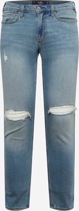Мъжки дънки със скъсвания Hollister, Skinny Fit, 91% памук, 34x34