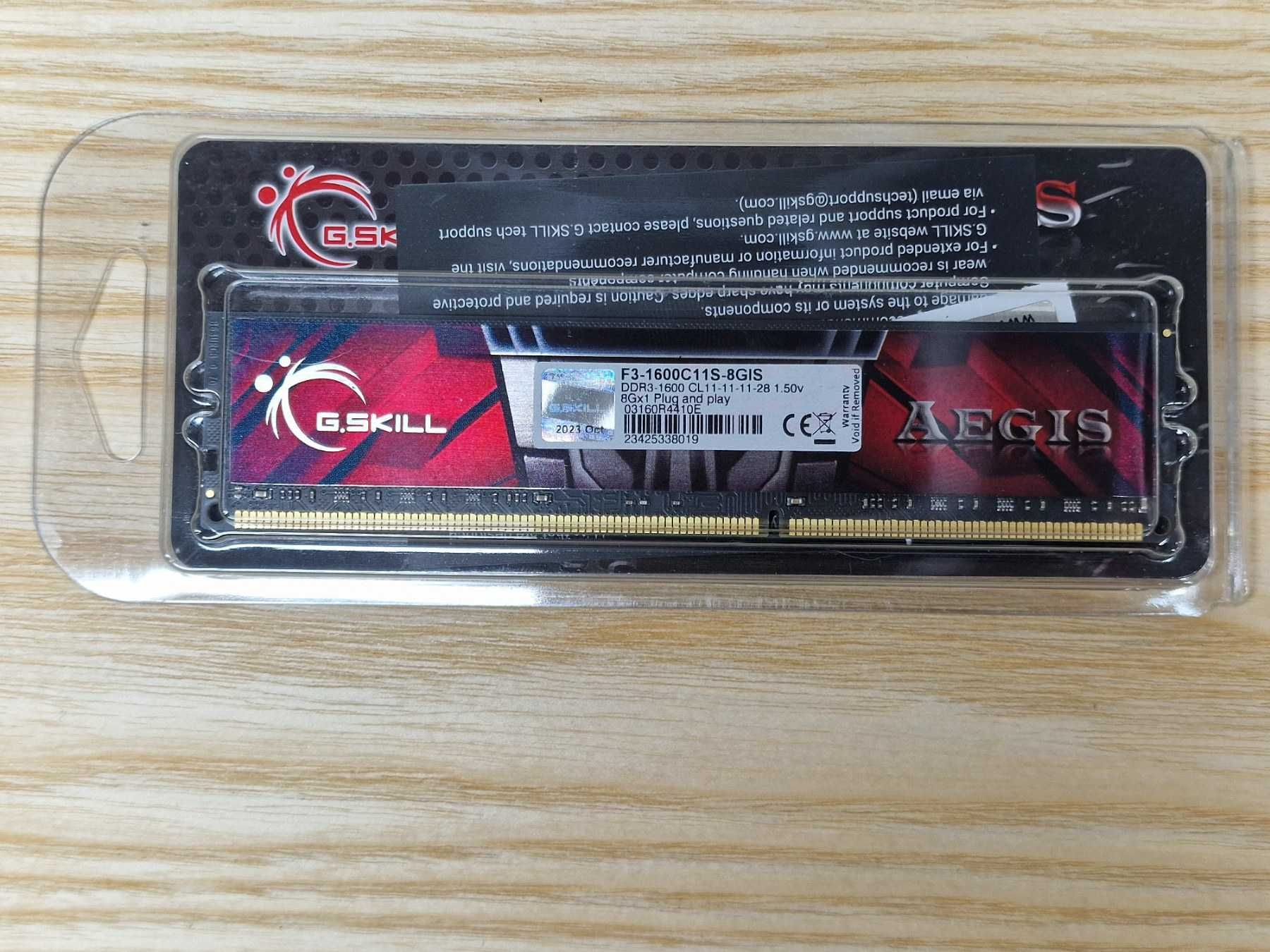 Нова 8GB DDR3 G.Skill Aegis 1600Mhz