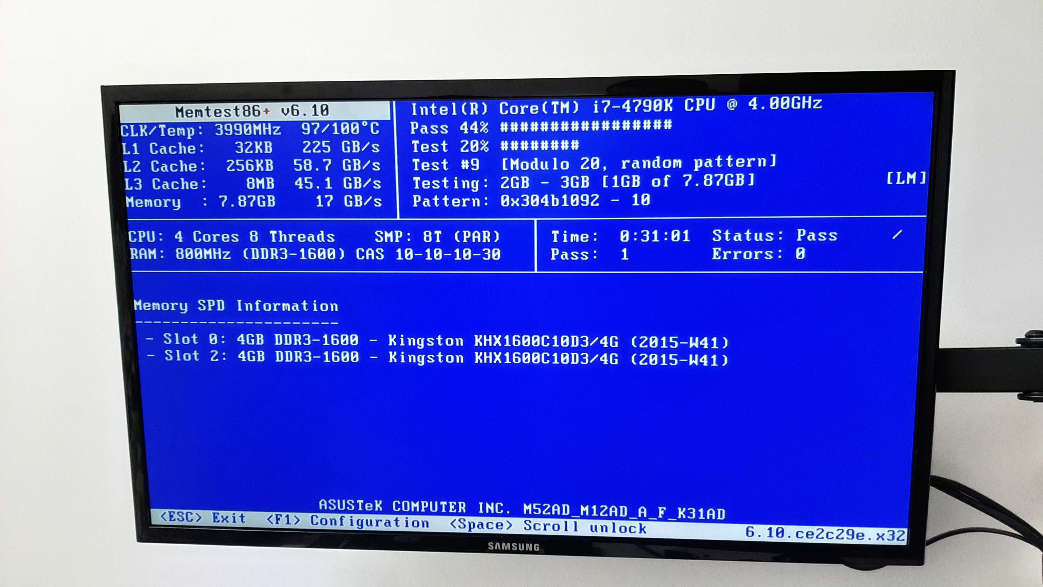 Kit memorii RAM PC 8Gb DDR3 1600Mhz(2x4Gb) Kingston HyperX Fury