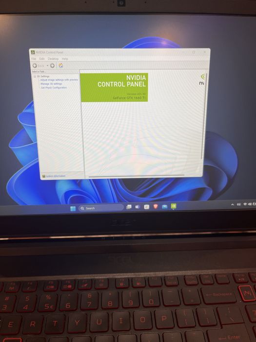 Laptop gaming Acer Nitro 7 15.6” intel i7 9750H GTX 1660Ti 144Hz 16GB