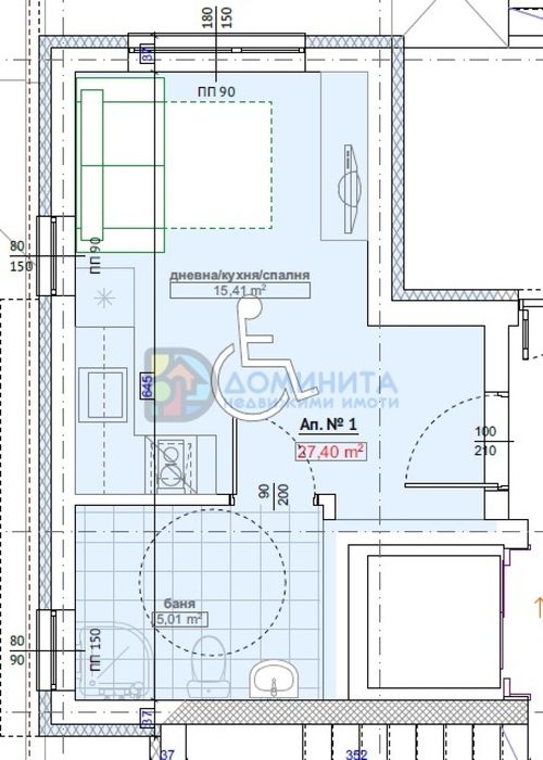 Продава се Едностаен апартамент в Приморско - 35 кв.м за 1150 €/кв.м - Снимка #6