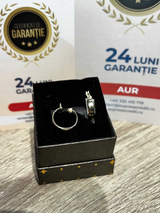 (AG42) Cercei Aur 14K 2.10g (B11656.1.) GARANTIE 2 ANI