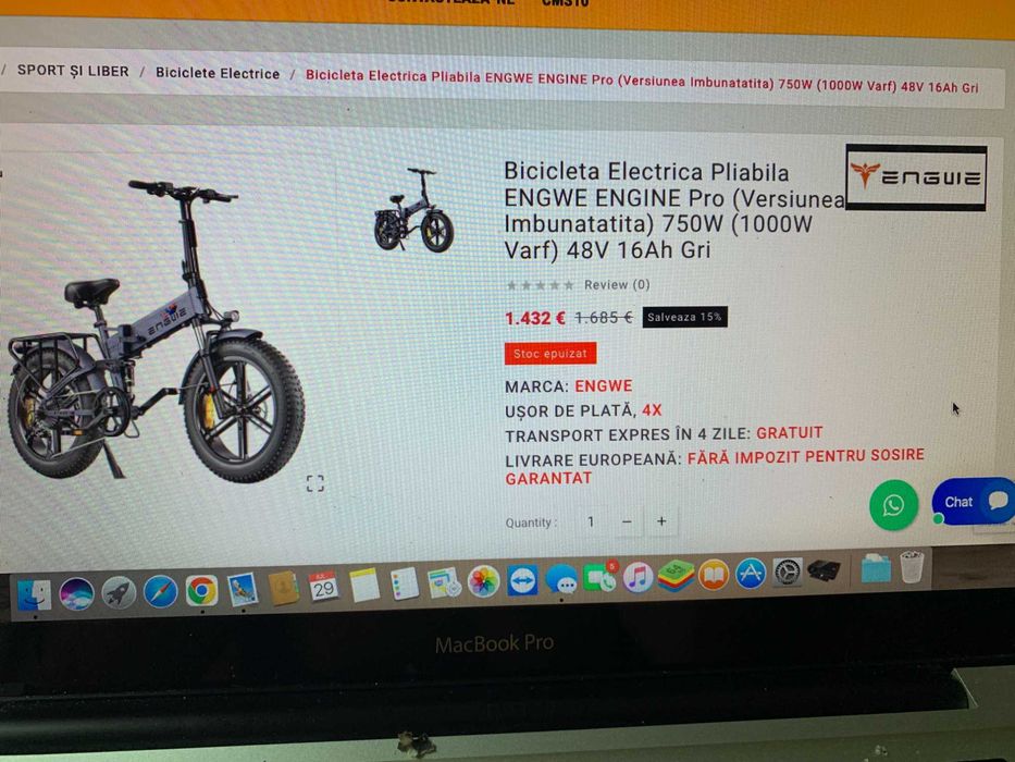 Vand bicicleta Samebike pliabila
