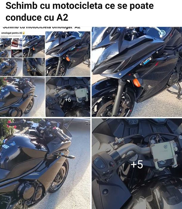 Yamaha XJ 6 F Div 2012 Schimb cu motociclete care se pot conduce cu A2