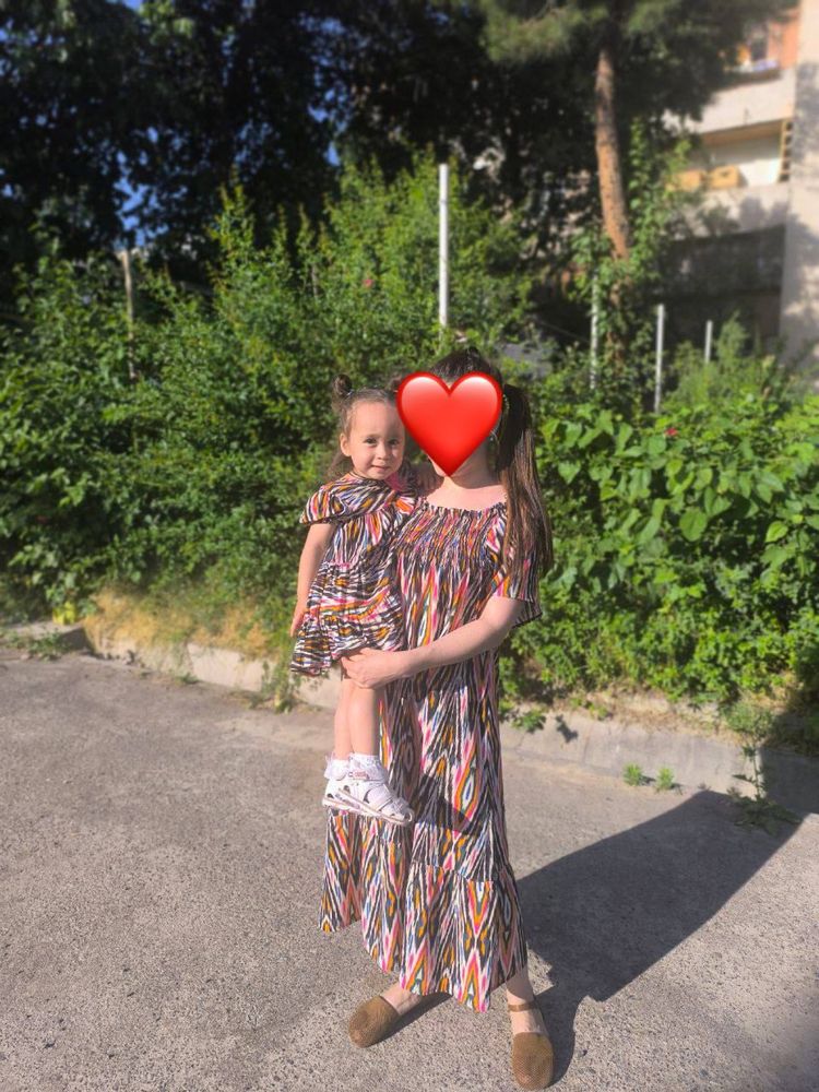 Платье в национальном стиле Мать и дочь
