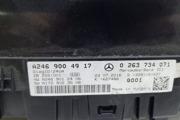 Ceasuri bord A2469004917 Mercedes-Benz B-Class W246 (facelift) seria
