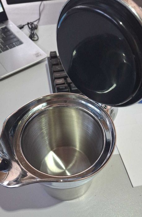 Vas termic Oak & Steel, 480 ml, inox,  perete dublu, argintiu