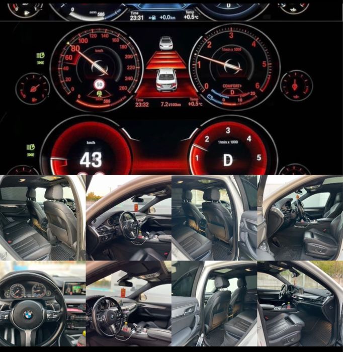 Bmw X6 3.0d 258cp pack M fabrica An 07/2016 Harman Kardon pret 27.900€