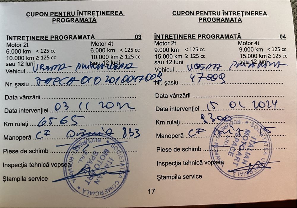 Vepa Primavera 50/60cc 4T primul proprietar