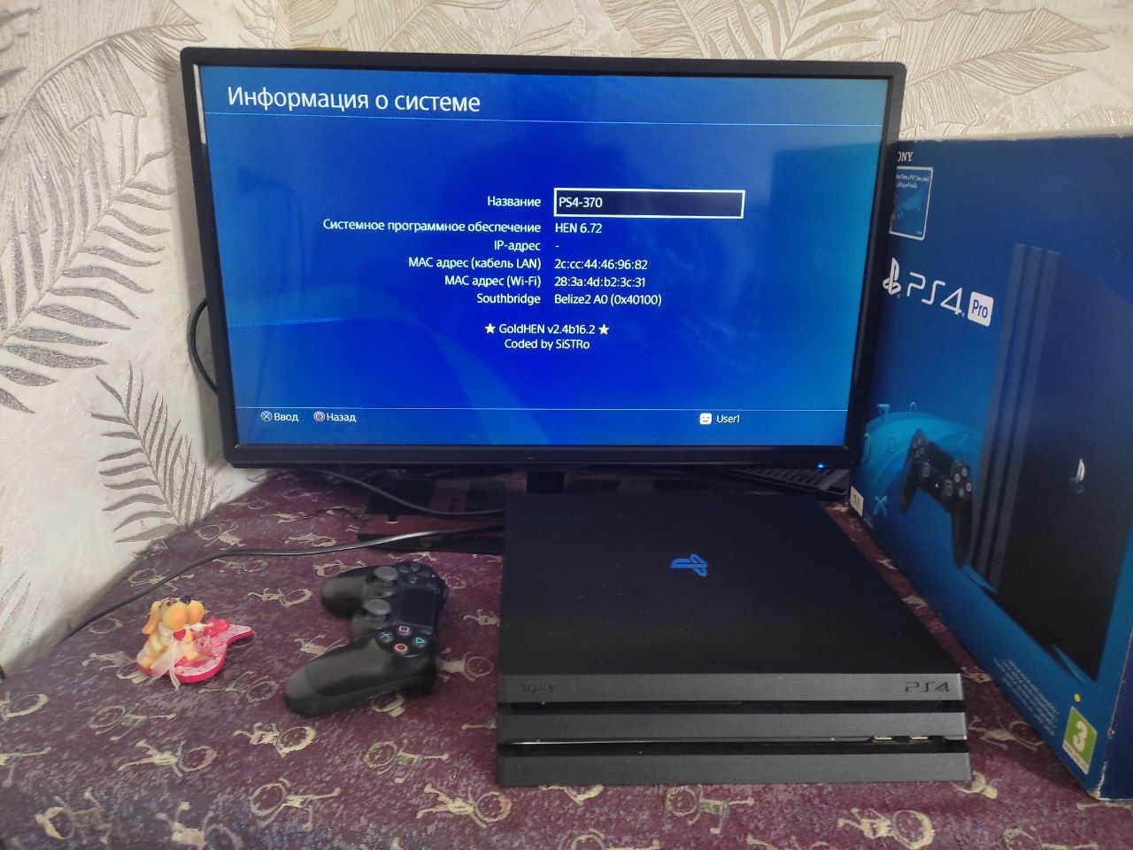 PlayStation 4 pro 6.72 +40 ta o'yin