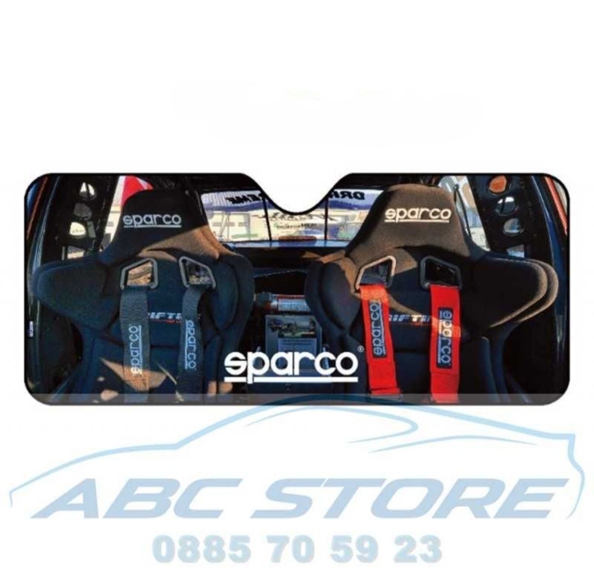 Сенник за предно стъкло Sparco - 130x70 или 140х70