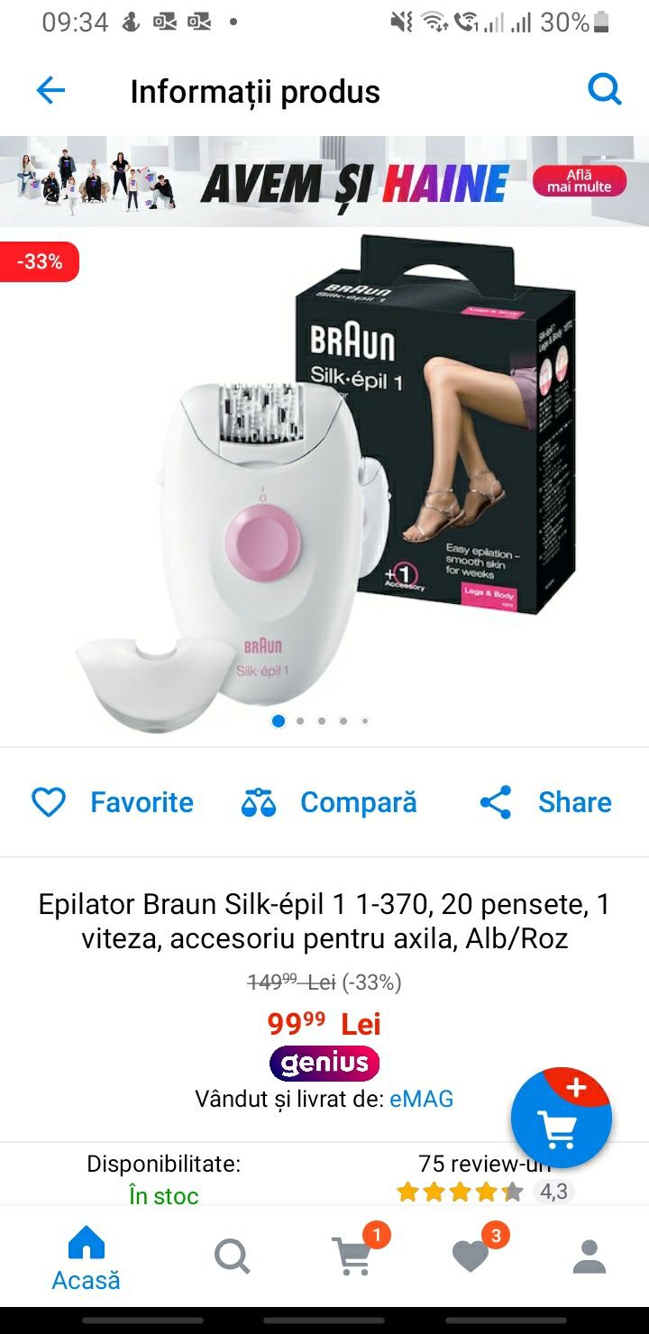 BRAUN Silk Epil 1 NOU