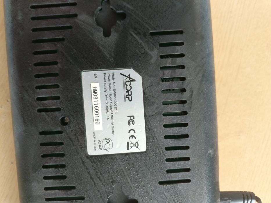 Acorp SW8P-1002D — сетевой коммутатор (Switch)