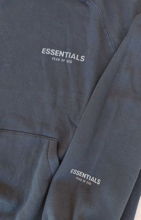 Essentials черно hoodie