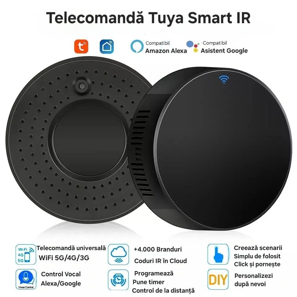 Telecomandă universală WIFI Tuya compatibila cu peste 50.000 modele