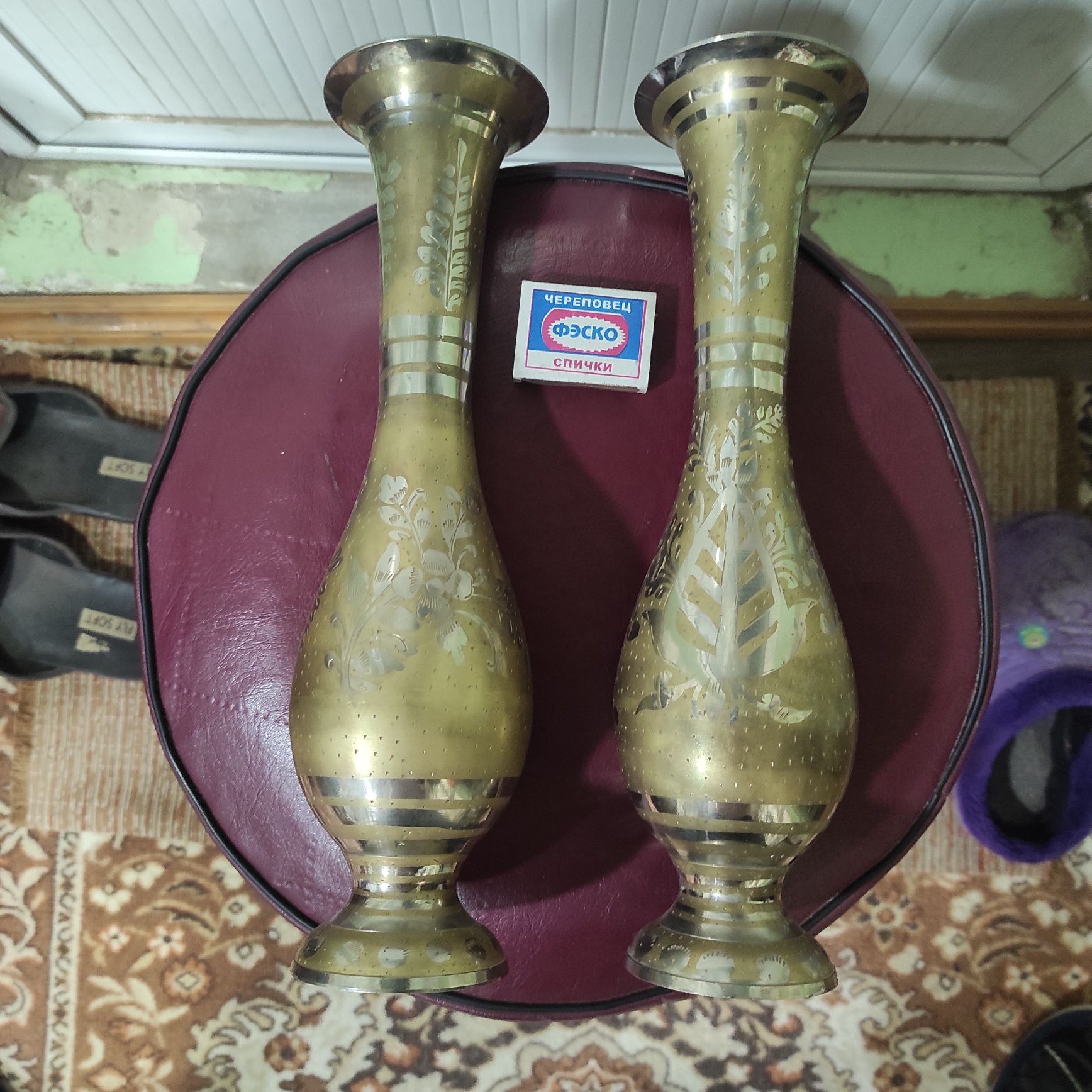Вазы латунные индийские