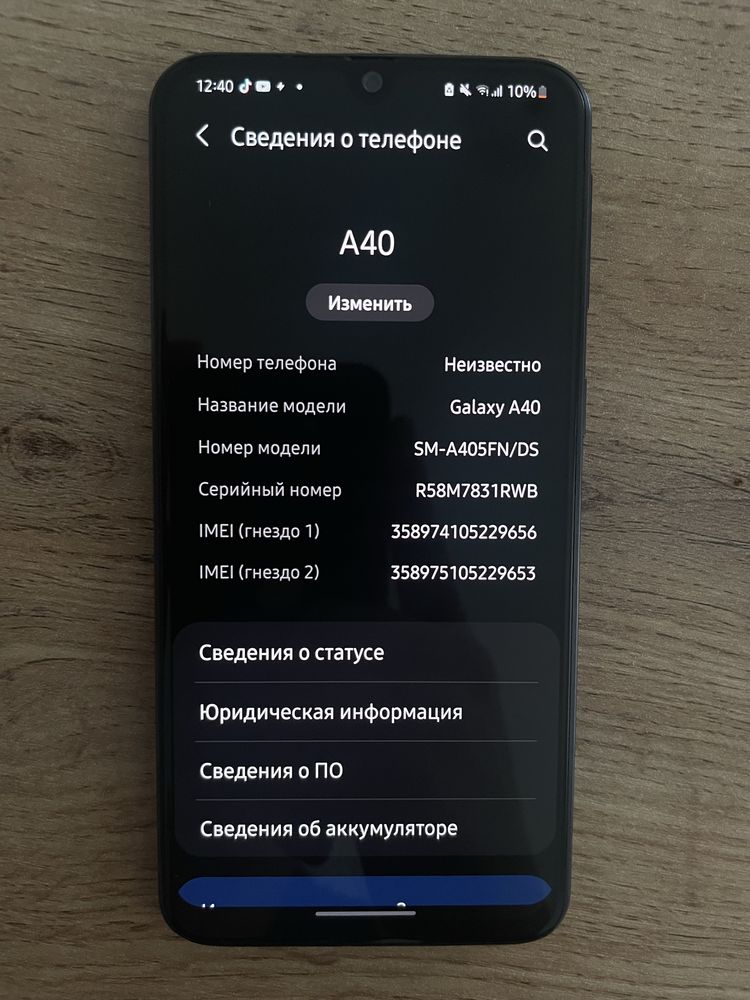 Samsung a40 4/64 2sim slot