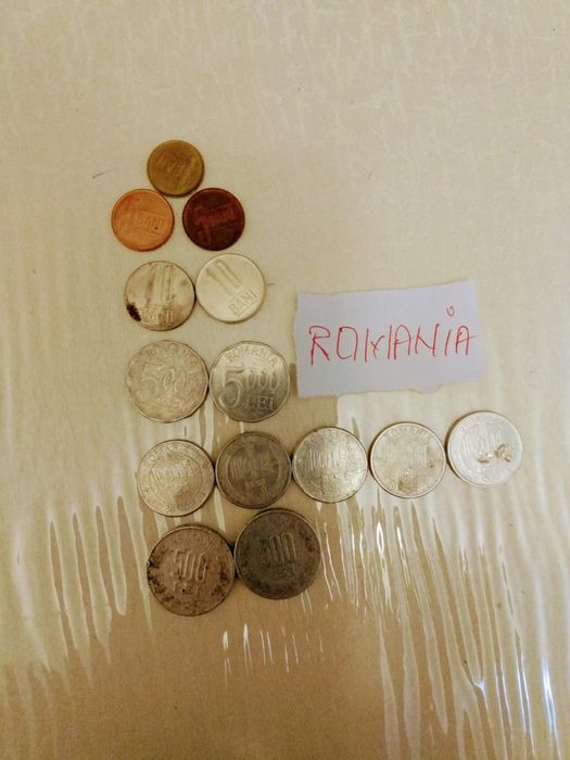 Vand lot bancnote monede Blaga Brancusi Eclipsa Timbre Balcescu