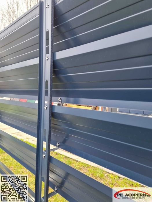Gard din sipca jaluzea - model jaluzea - model gard - modele poarta
