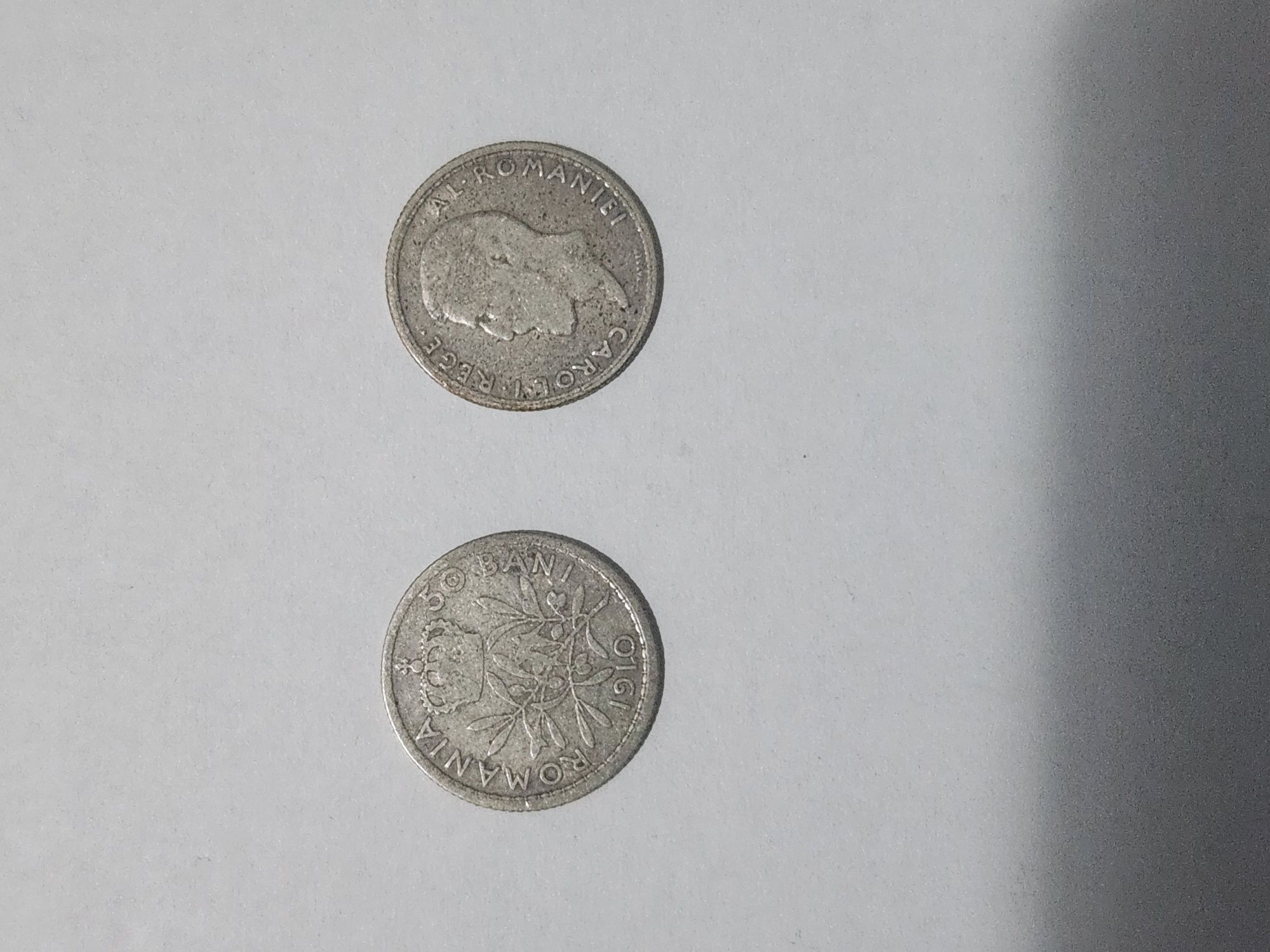 Monede argint, 1910, 50 bani