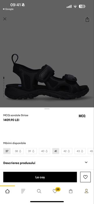 Sandale Alexander McQueen MCQ originale