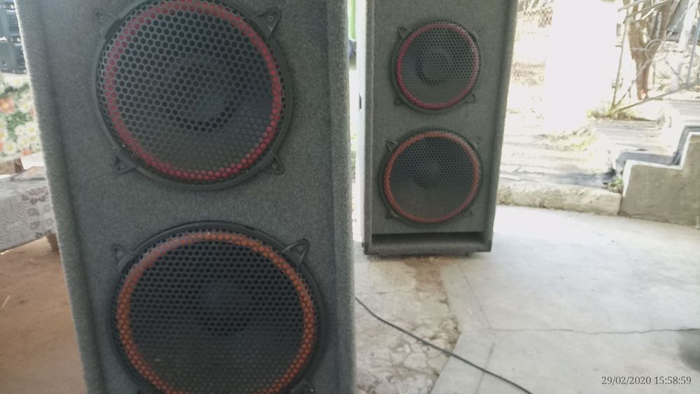 vand boxe pasive de putere audioline 350-700w si o linie sony