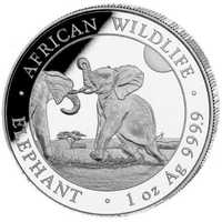 Сребро 1 oz Сомалийски Слон 2024
