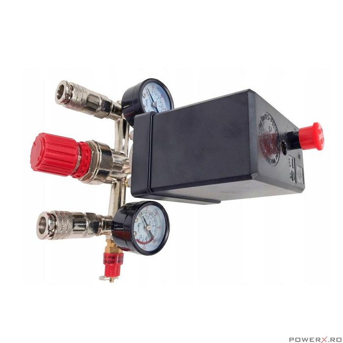 Presostat complet pentru compresor monofazic, 220V, reglabil, Verke