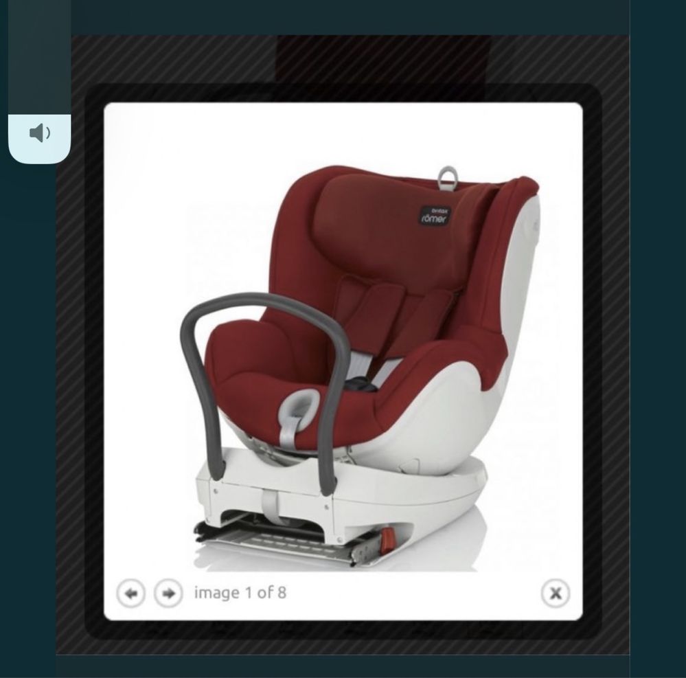 Britax Römer Стол за кола Dualfix 0-18 кг +подложка за новородено