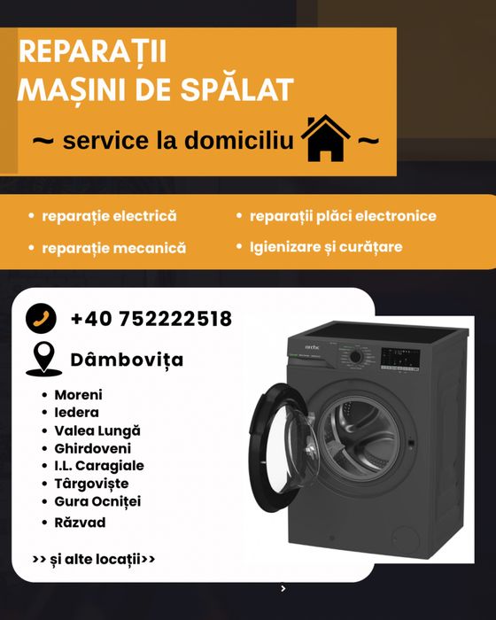 Reparatii masini de spalat (la domiciliu)