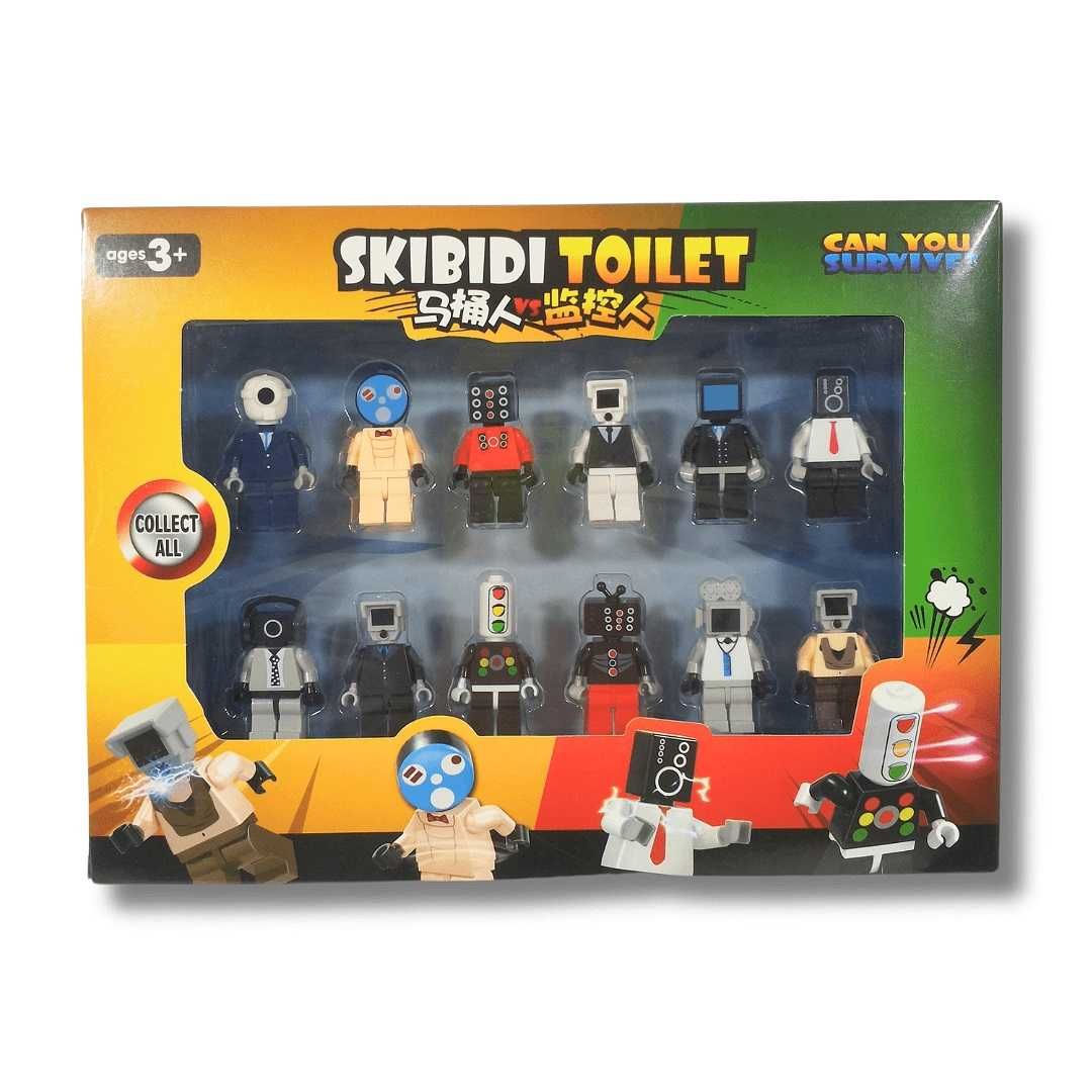 Комплект 12 фигурки Skibidi Toilet Скибиди Тойлет тип Лего
