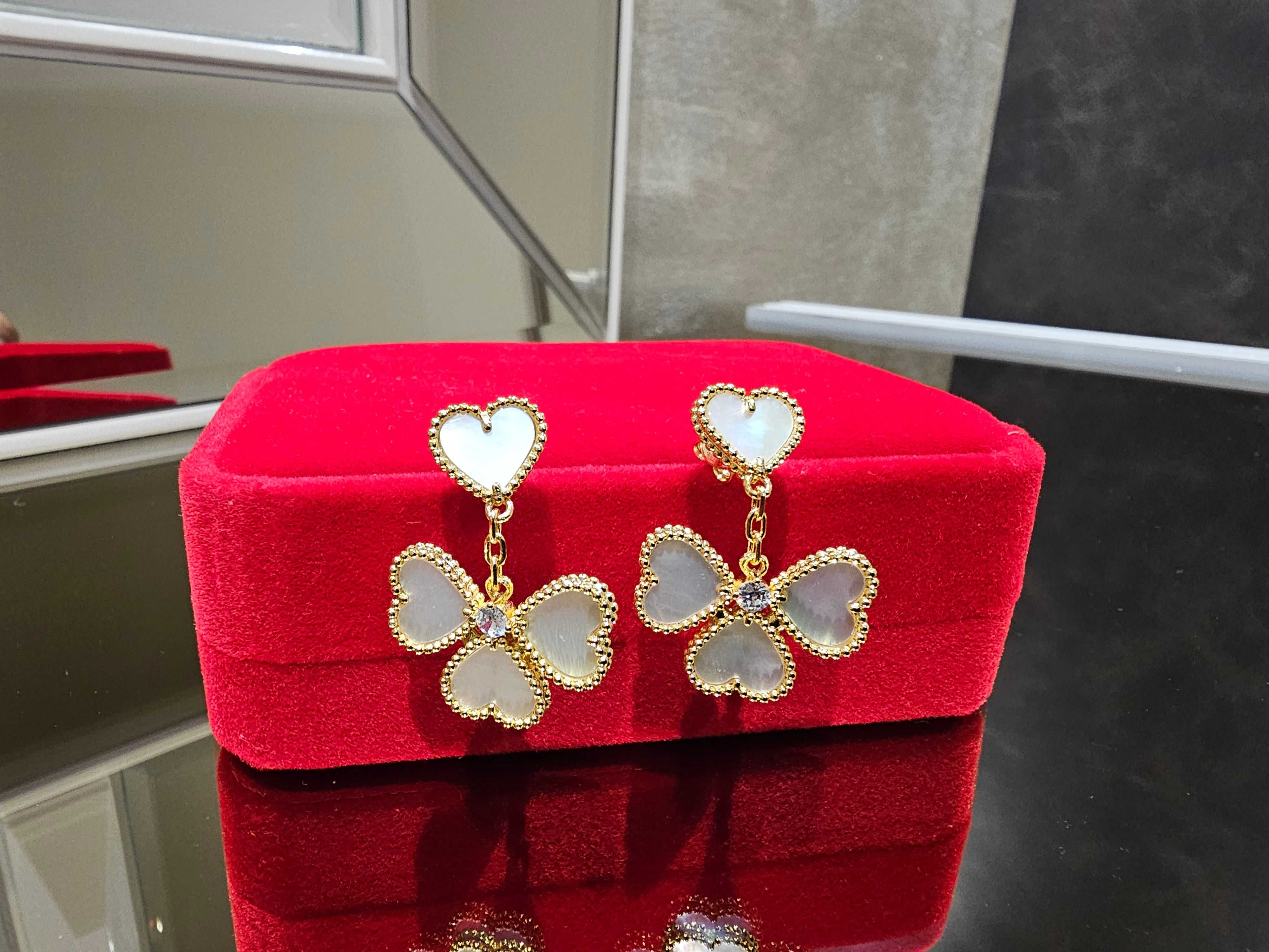 Van Cleef & Arpels VCA Heart Sweet Alhambra Effeuillage Дамски Обеци