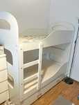 Pat Supraetajat 164x84x156 cm -2 saltele incluse MDF - alb