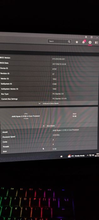 PC Gaming Ryzen3 3100  - RX 580 ( schimb cu laptop)