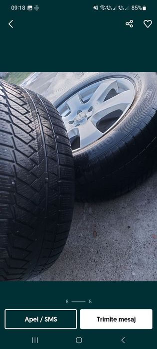 JANTE ALIAJ 5 X 112 + Cauciucuri de Iarnă 255 / 55 / 18 * Profil Bun *