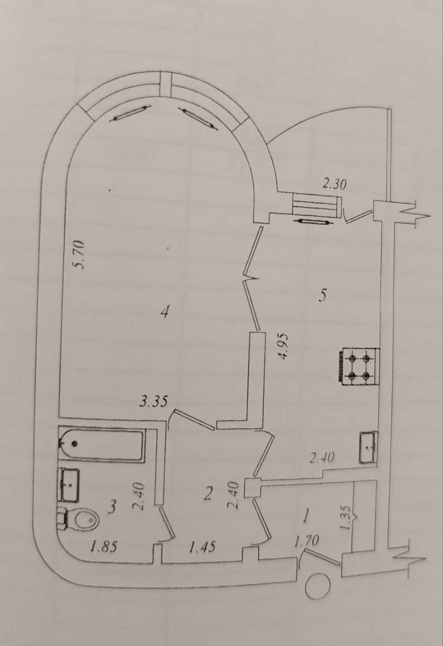 Буз 2 ЭКО базар 1в2/6/9 52м² ипотека